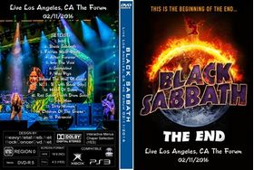 BLACK SABBATH Live Los Angeles, CA.  The Forum 02/11/2016 (2 DVDs)