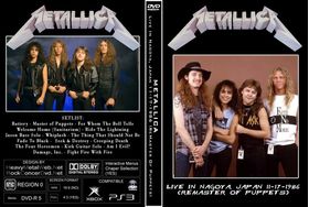 METALLICA Live In Nagoya, Japan 11-17-1986 (ReMaster Of Puppets) DVD