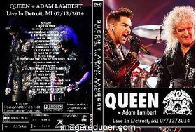 QUEEN + ADAM LAMBERT Live In Detroit, MI 07/12/2014 DVD