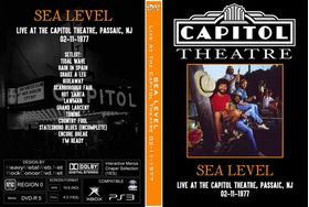SEA LEVEL Live At The Capitol Theatre, Passaic, NJ 02-11-1977 DVD