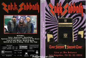 ZAKK SABBATH  Live at The Belasco , Los Angeles, CA 01-20-2024 DVD