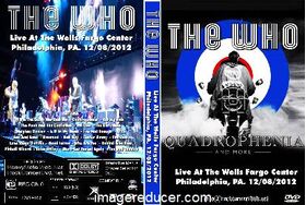 THE WHO Live At The Wells Fargo Center, Philadelphia, PA. 12/08/2012 DVD