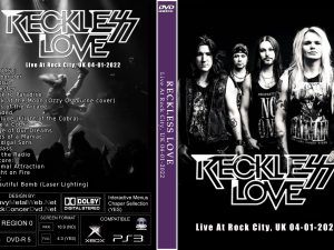 RECKLESS LOVE Live At Rock City, UK 04-01-2022 DVD