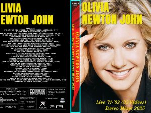 OLIVIA NEWTON JOHN  Live '71-'82 (32 Videos) Stereo Mixes 2025 DVD
