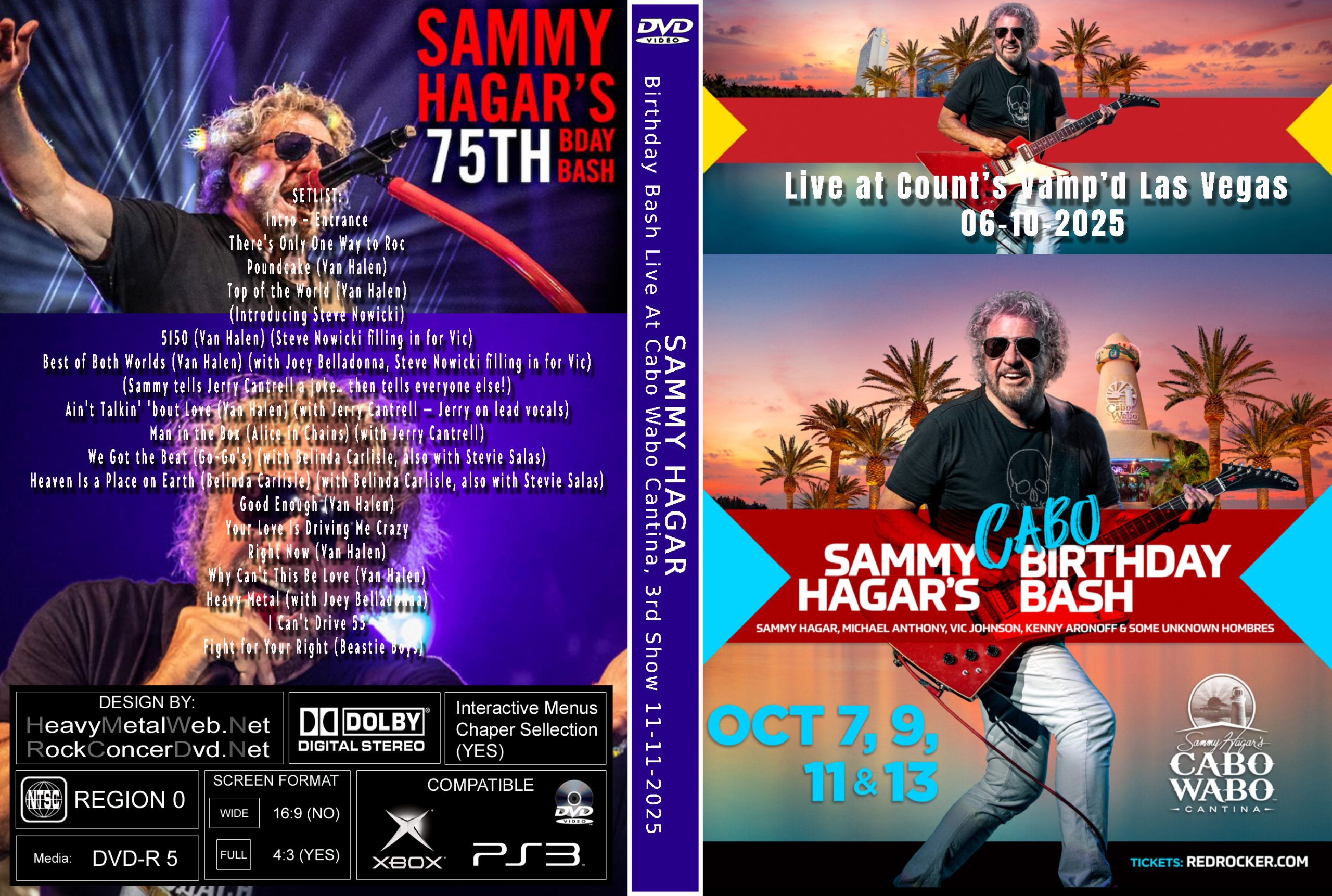 SAMMY HAGAR Birthday Bash Live At Cabo Wabo Cantina, 3rd Show 11-11-2025