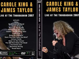 Carole King and James Taylor perform live at the legendary Troubadour in Los Angeles in this intimate 2007 concert featuring Fire and Rain, You’ve Got a Friend, So Far Away and more.