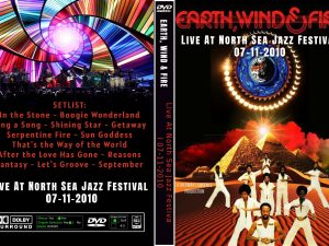 Earth, Wind & Fire – Live At North Sea Jazz Festival 2010 DVD featuring classic hits like “September,” “Boogie Wonderland,” and “Let’s Groove.” A spectacular live performance from the legendary funk and soul band.