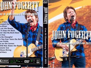 John Fogerty performs a legendary set at Glastonbury Festival 2025 featuring classic hits like Proud Mary, Fortunate Son, Bad Moon Rising and Have You Ever Seen the Rain.