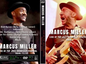 Marcus Miller performs live at TSF Jazz Chantilly Festival 2025 featuring Red Baron, Run for Cover and Gorée in a powerful jazz fusion concert.